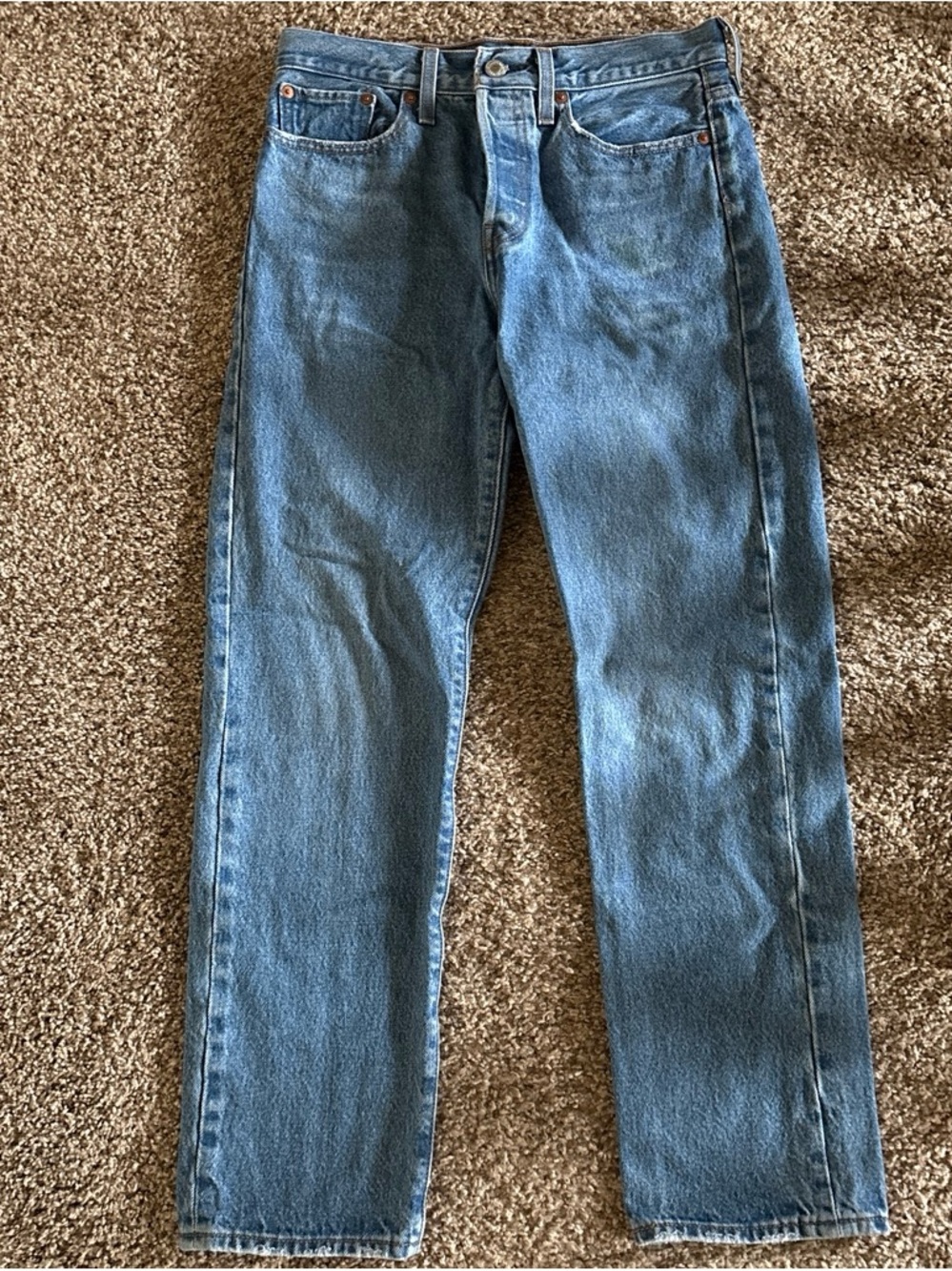 Classic Levi’s Blue Straight-Leg Jeans